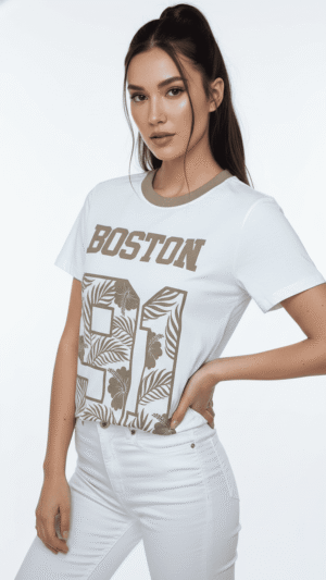 Tee Boston 91– Estilo vibrante para qualquer ocasião!